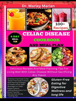 cover image of CELIAC DISEASE COOKBOOK  AND MEAL PLAN